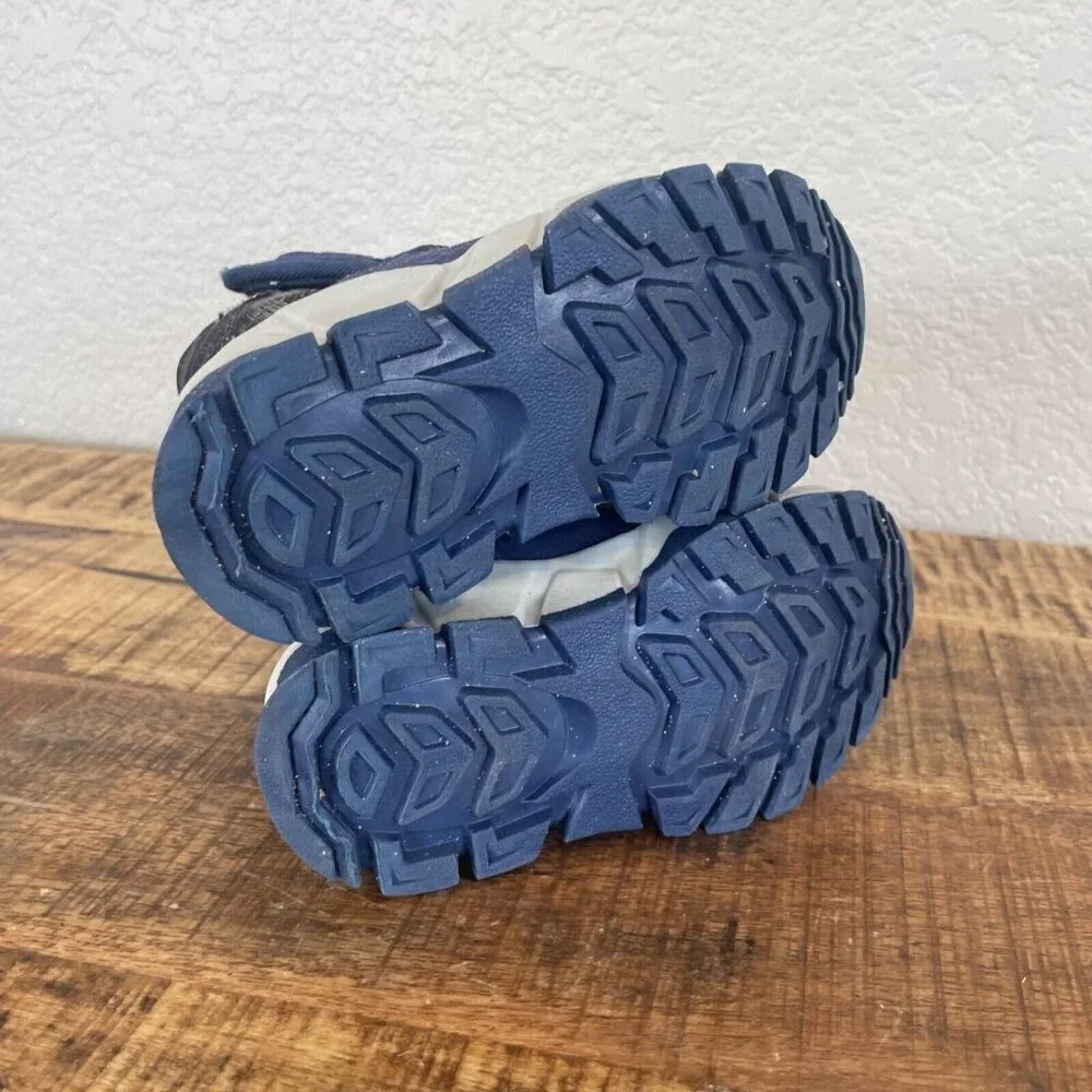 Toddler Snow Boots 7  Hobibear Winter Waterproof Blue Black Winter Outdoor